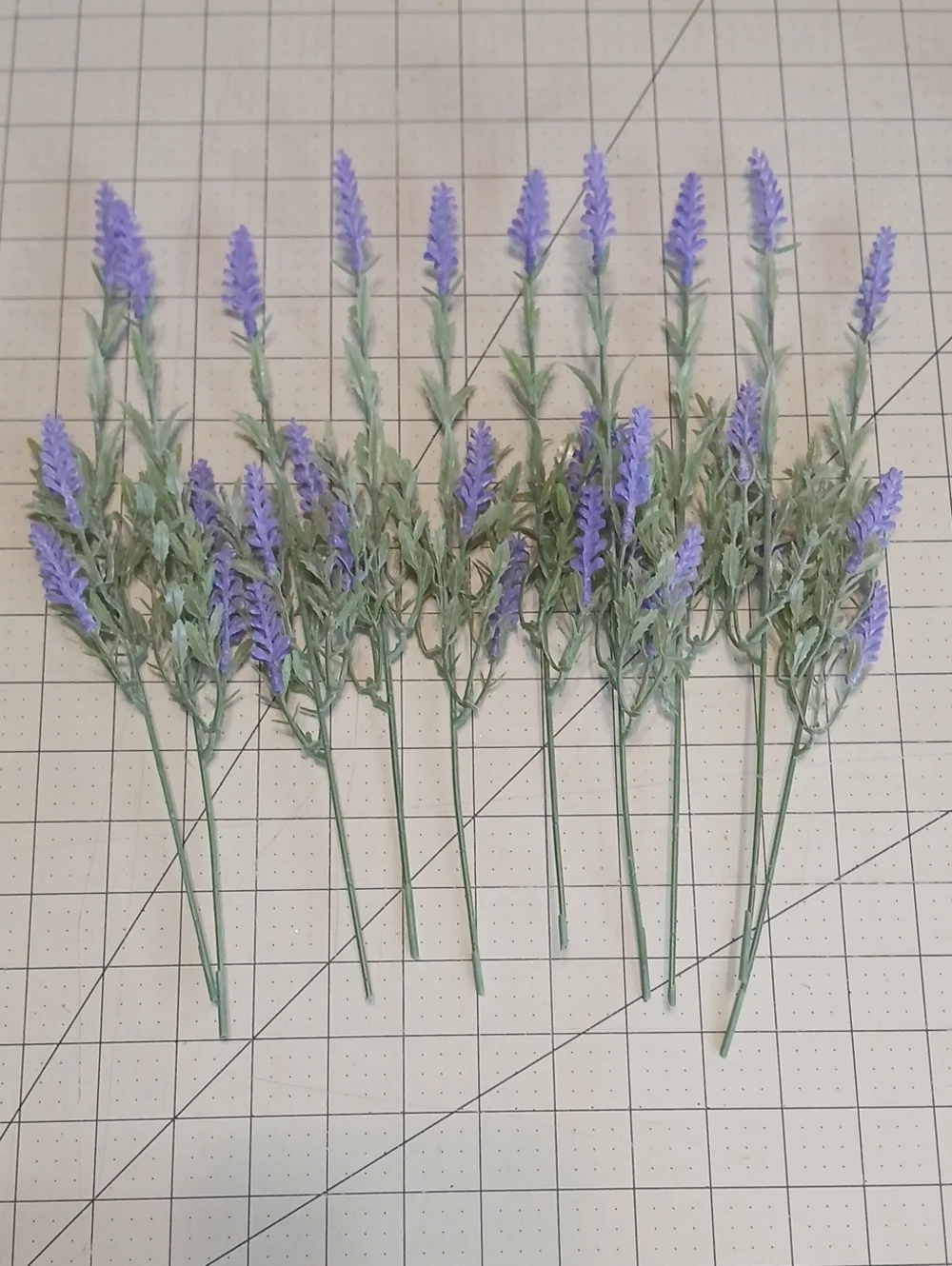 Artificial Lavender Stems - Set Of 10